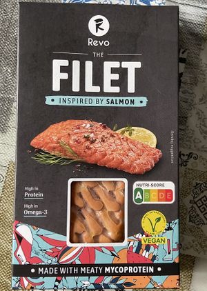 Veg salmon  at Dispensa Vegetale in Nichelino