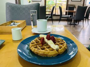 Waffle  at Olivo Verde in Ensenada