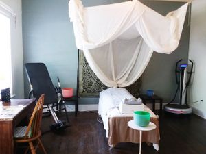 Healing Biohack room at Seed of Life Schoolhouse in Burnet