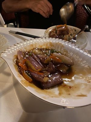 Sweet & sour eggplant / aubergine   at Pine&Apple in Florence
