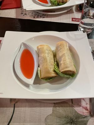 Vegetable roll x 2  at Ming Chinese in Sevilla