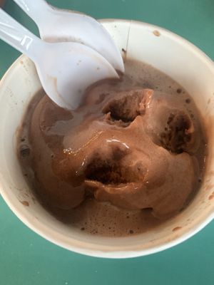 Chocolate (melting)  at Mainely Custard in Freeport