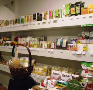 Sweet and salt biscuits and desserts  at Green Earth in Sofia