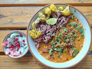 Vegan Lunch of The Day (220 INR) at Burgerie in Mysore