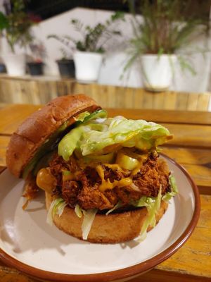 "BBQ Jack" Burger (219 INR) at Burgerie in Mysore