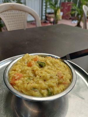 Veg Kichidi (140 INR) at Govinda's Yogi Cafe in Mysore