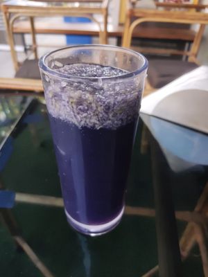 Black current + Alma Soda - I forgot to order without suggar :( at Cafe Nature's Blessing in Mysore