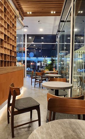 Indoor seating   at ChaTraMue  in Chiang Mai