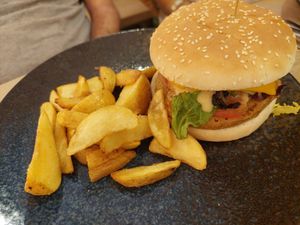 Main / Huella burger  at La Huella Vegana - Sandoval  in Madrid