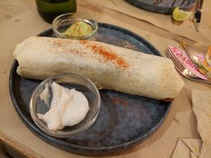 Main / Burrito at La Huella Vegana - Sandoval  in Madrid