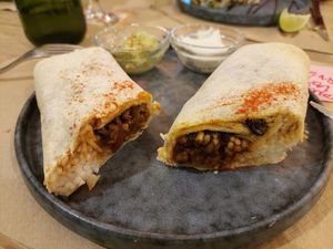 Main / Burrito 🌯 at La Huella Vegana - Sandoval  in Madrid
