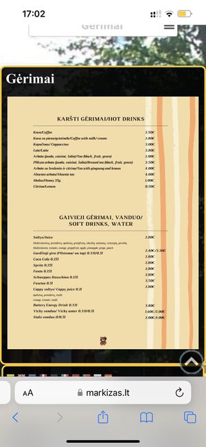   at Markizas in Trakai