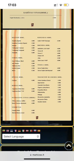   at Markizas in Trakai