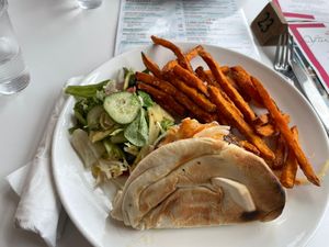 Falafel flatbread  at SeaYou  in Felixstowe