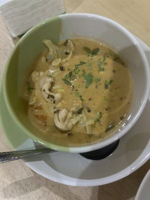 vegetable korma  at Qnara Indian Food in Sidemen