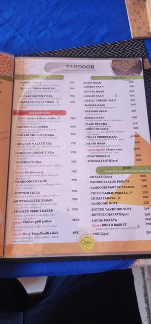 Tandoor  - September 2024 at Qnara Indian Food in Sidemen