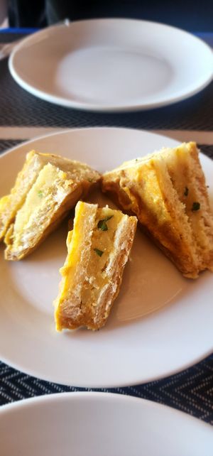 Bread Pakora at Qnara Indian Food in Sidemen
