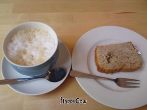 Banana cake at La Bouche in Frankfurt