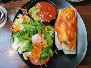 Falafel wrap at Brasserie in Marburg