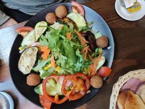 Falafel salad at Brasserie in Marburg