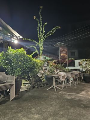 Outsite seating area  at Coco Rouge in Praslin