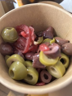 The pickled things was olivey deliousness!  at TREEHOUSE - Causeway Bay in Hong Kong Island