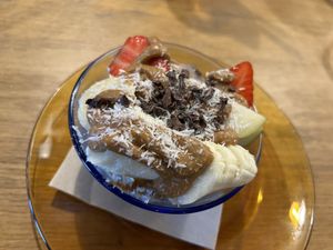 Overnight chia bowl   at Simona Specialty Coffee Club in San Sebastian