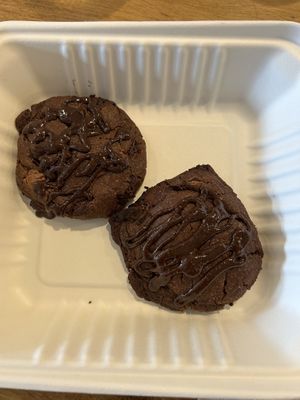 Triple chocolate cookies   at Simona Specialty Coffee Club in San Sebastian