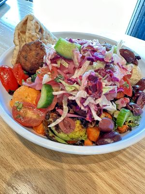 Build-a-bowl + falafel   at CAVA in Richardson