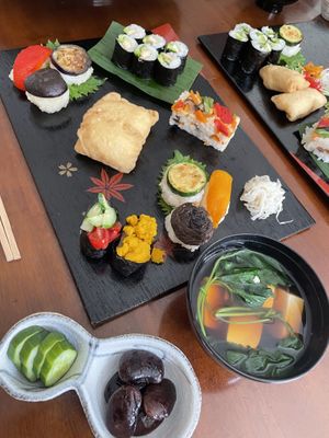 Veggie sushi class  at Idees Kamakura in Kamakura