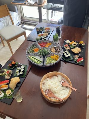 Veggie sushi class  at Idees Kamakura in Kamakura