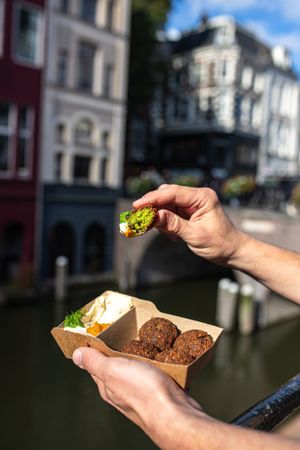 Falafel balls take away at FLFL - Den Haag  in The Hague