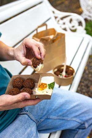 Take away falafel meal at FLFL - Den Haag  in The Hague