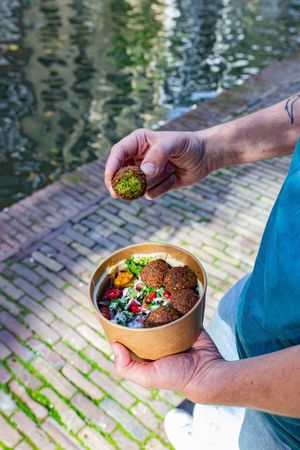 Falafel salad take away at FLFL - Den Haag  in The Hague