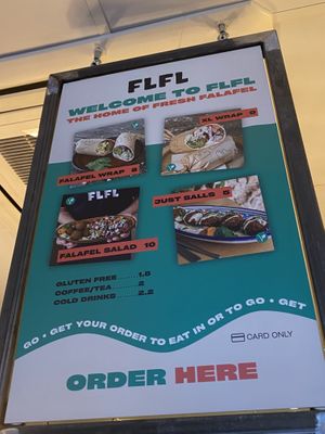 Menu  at FLFL - Den Haag  in The Hague