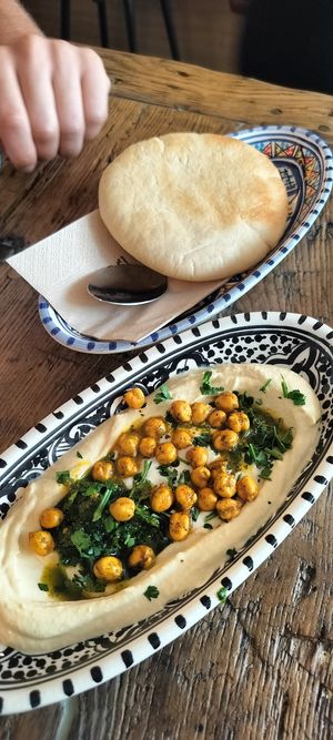 Hummus with one pitta bread at FLFL - Den Haag  in The Hague