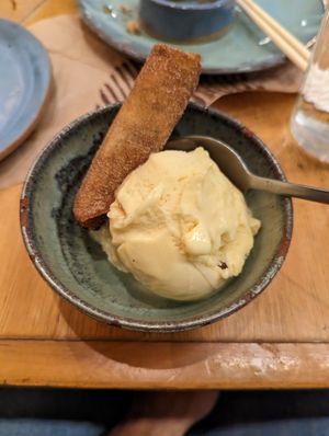 Sorbet vegano de maracujá at Sushi Terra in Rio De Janeiro