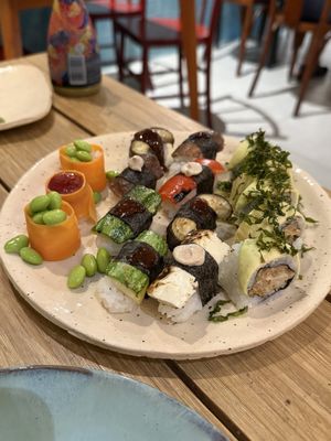 Vegan Sushi Plate  at Sushi Terra in Rio De Janeiro