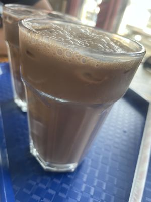 Chocolate milk   at Desert Island Dumplings in Manchester