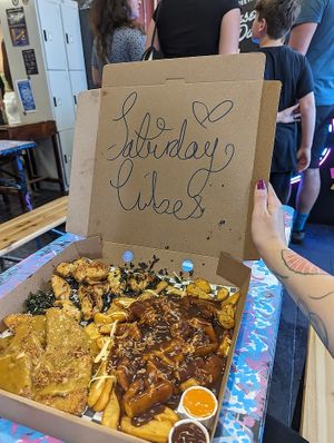 Hungry Heart Big Boy Combo Box at Desert Island Dumplings in Manchester