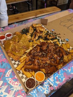 Hungry Heart Big Boy Combo Box at Desert Island Dumplings in Manchester