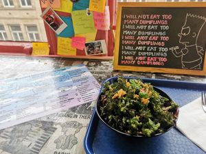 Drunken udon at Desert Island Dumplings in Manchester