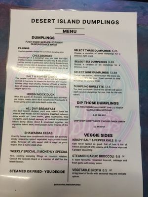  at Desert Island Dumplings in Manchester