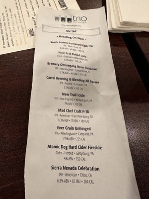   at Trio Bar and Grill in Columbia