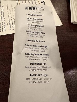   at Trio Bar and Grill in Columbia