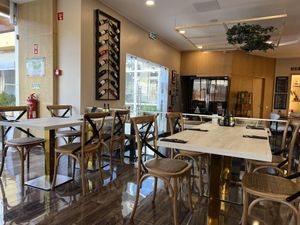 Interior, there’s also outside seating   at Bella Pizzeria in Portimao