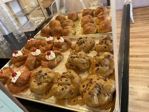 These cherry sundae pastries were INCREDIBLE  at Knead  in Albuquerque