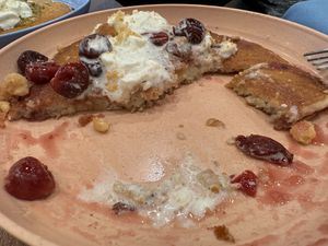 Cherry flambé, pancake  at Knead  in Albuquerque