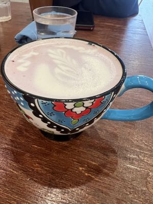 Lunar Latte (looks like space, tastes like birthday cake)   at Knead  in Albuquerque