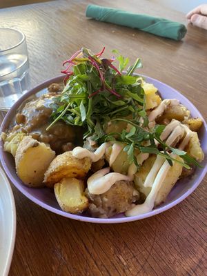 Rosemary biscuits and gravy  at Knead  in Albuquerque